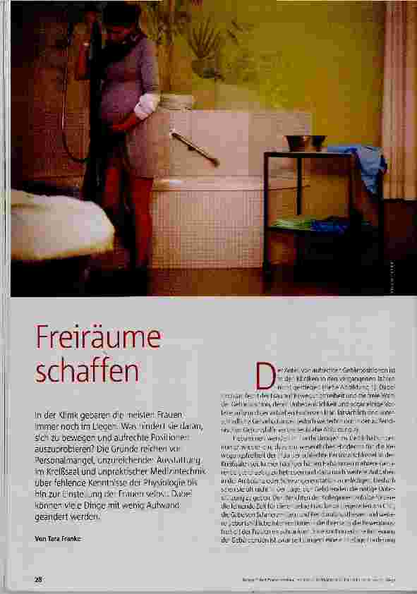 Vorschauseite 1: Freiräume schaffen