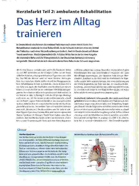 Vorschauseite 1: Herzinfarkt Teil 2: ambulante Rehabilitation Das Herz im Alltag trainieren