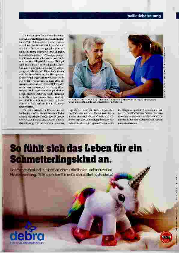 Vorschauseite 2: Alle Berufsgruppen sind angesprochen Palliativmedizin für Patienten mit unheilbarer Krebserkrankung