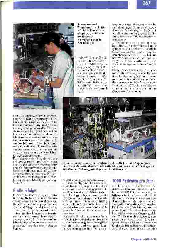 Vorschauseite 2: Fröhliches, kindgerechtes Outfit neben umfangreicher High-Tech-Apparatur Die Neonatologische Intensivstation des Olgahospitals Stuttgart