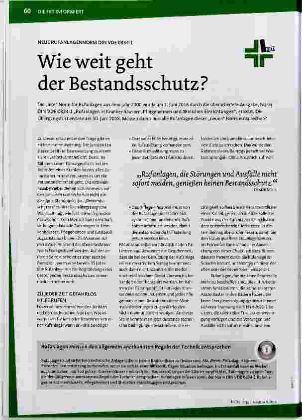 Vorschauseite 1: Wie weit geht der Bestandsschutz?