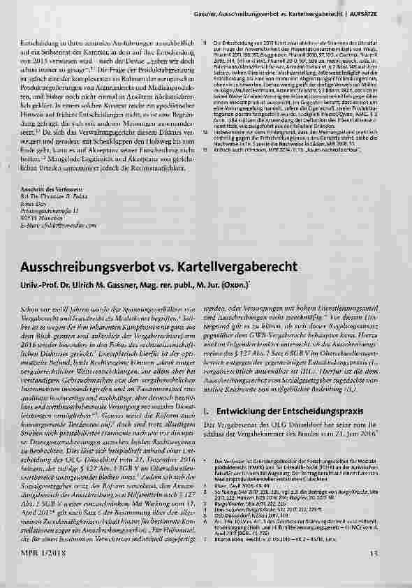 Vorschauseite 3: Der Tragödie vierter Teil: Abgrenzung von Arzneimitteln und Medizinprodukten