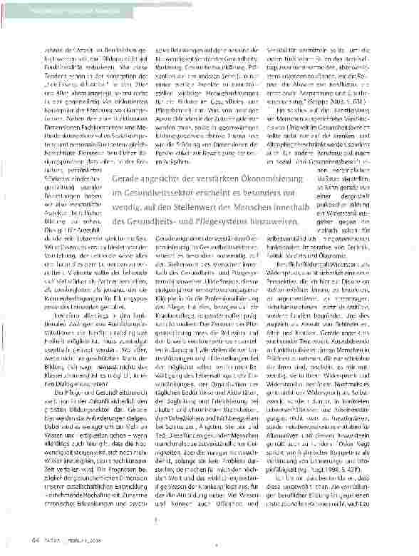 Vorschauseite 3: BILDUNG IM GESUNDHEITSWESEN HEUTE