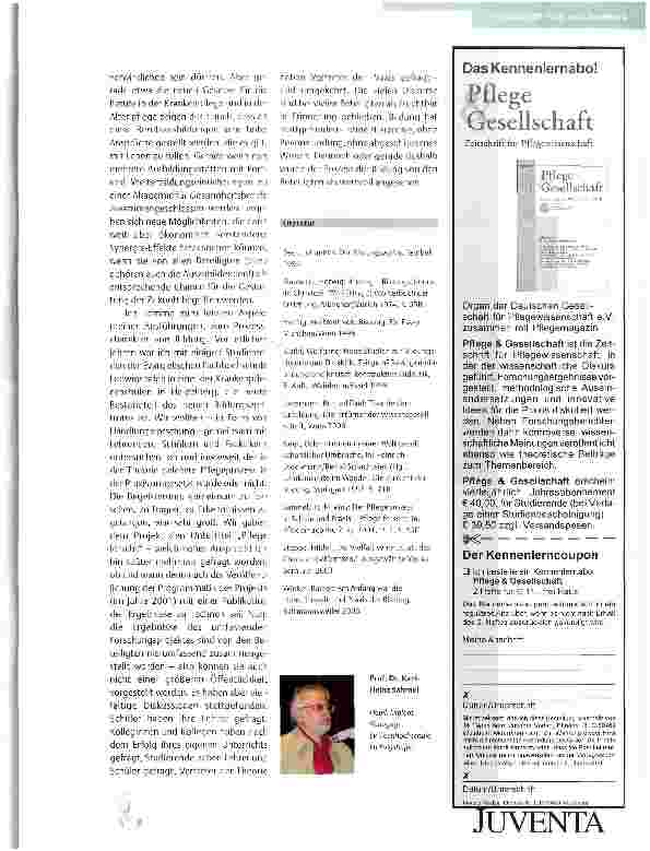 Vorschauseite 4: BILDUNG IM GESUNDHEITSWESEN HEUTE