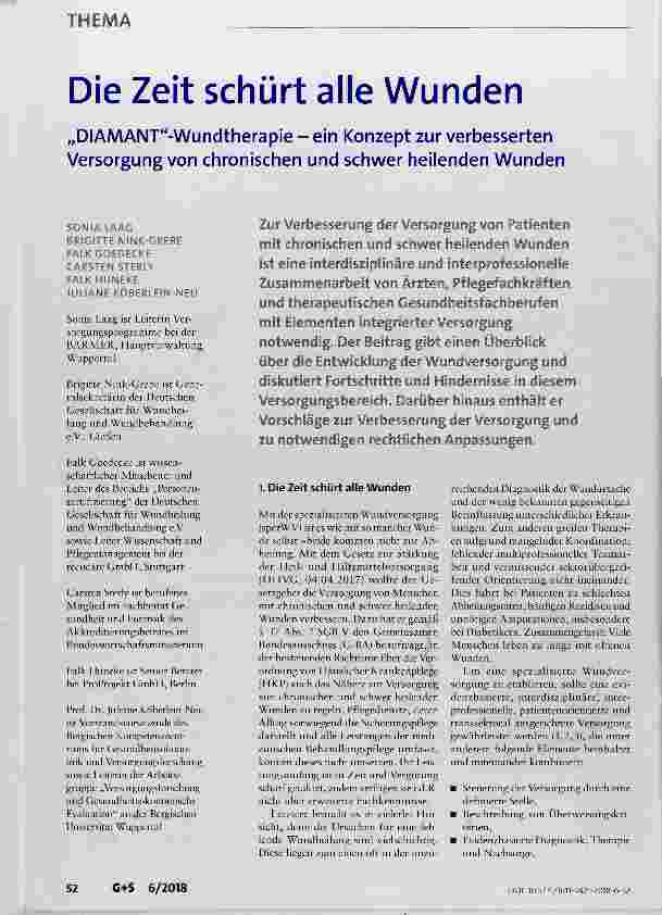 Vorschauseite 1: Die Zeit schürt alle Wunden