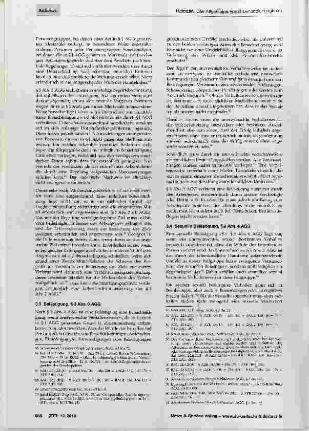 Vorschauseite 4: Das Allgemeine Gleichbehandlungsgesetz - ein darstellender Überblick unter besonderer Berücksichtigung der zum öffentlichen Dienst ergangenen Rechtsprechung