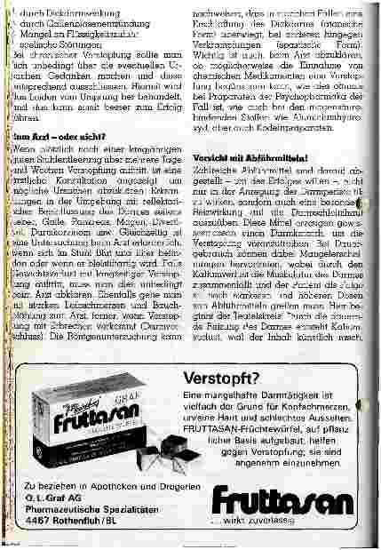Vorschauseite 3: Verstopfung darf nicht sein