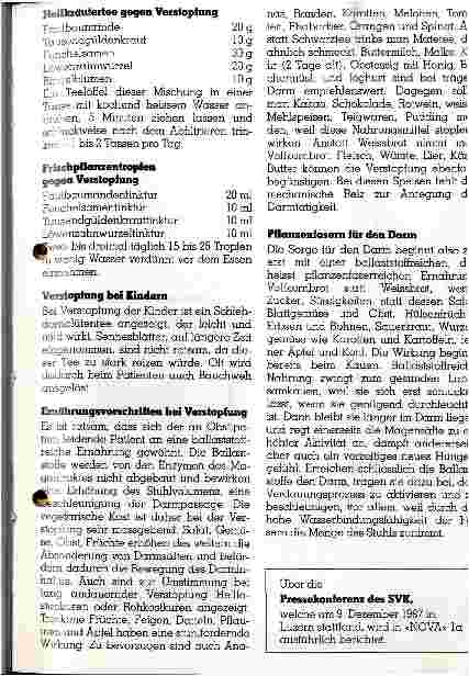 Vorschauseite 6: Verstopfung darf nicht sein