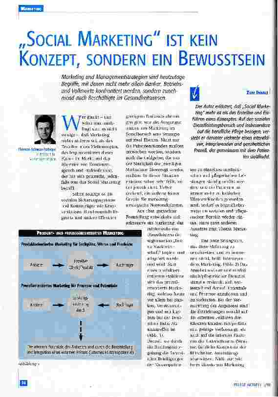 Vorschauseite 1: Social Marketing ist kein Konzept, sondern ein Bewußtsein