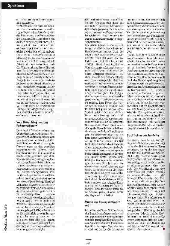 Vorschauseite 2: Keine Feier ohne ... einen Blick auf Paragraphen Was alles auf betrieblichen Gemeinschaftsveranstaltungen passieren kann