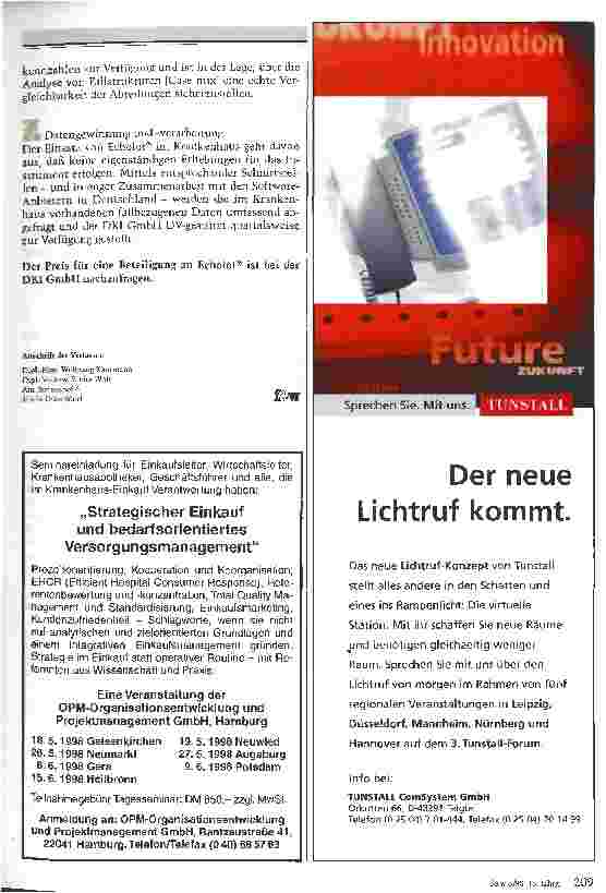 Vorschauseite 2: Die vergleichende Datenbank: Echolot