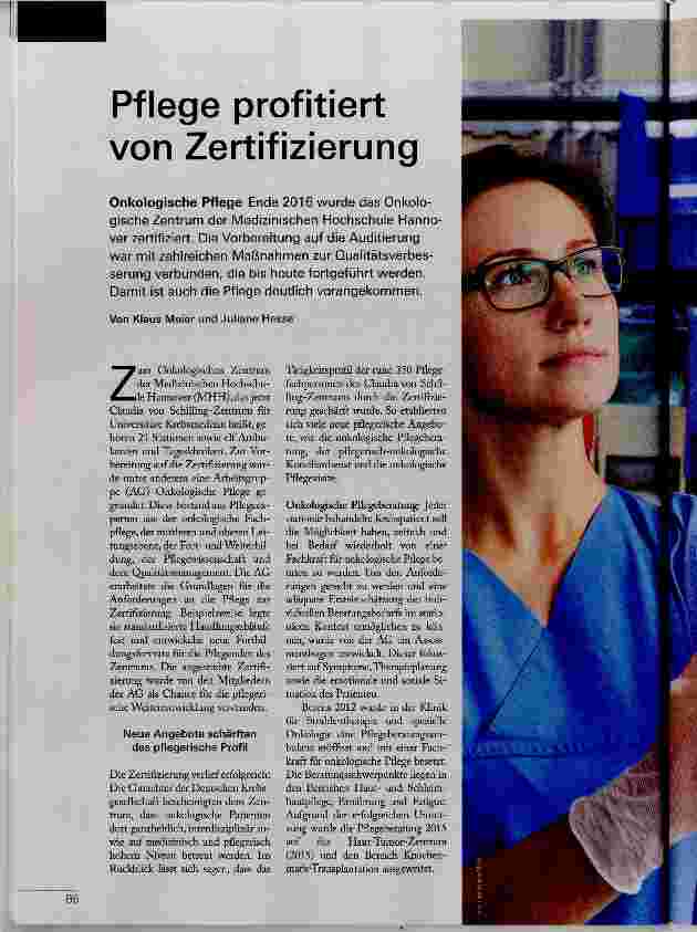 Vorschauseite 1: Pflege profitiert von Zertifizierung