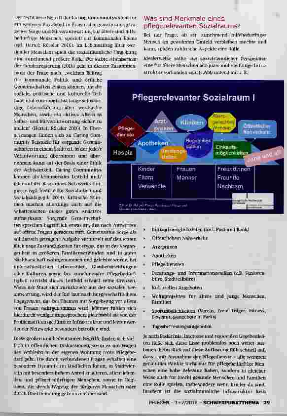 Vorschauseite 2: PFLEGEBEDÜRFTIGKEIT UND SOZIALRAUMORIENTIERUNG