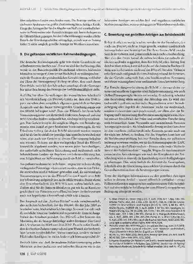 Vorschauseite 2: Die Abgabe gewünschter Tötungsmittel Notwendige Erwägungen zu den Anträgen schwerstkranker Menschen