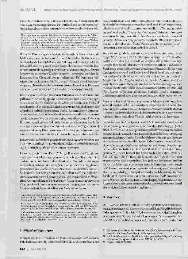 Vorschauseite 6: Die Abgabe gewünschter Tötungsmittel Notwendige Erwägungen zu den Anträgen schwerstkranker Menschen