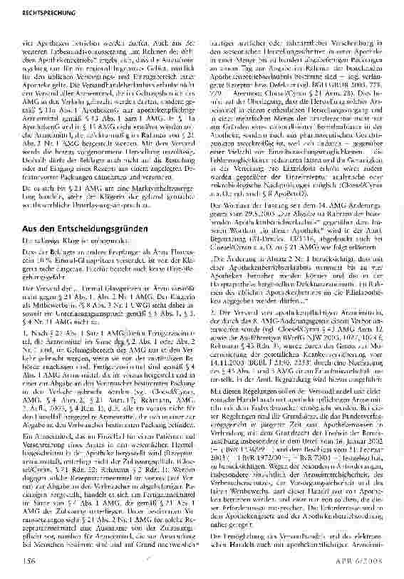 Vorschauseite 2: Versandhandelserlaubnis für Defekturarzneimittel
