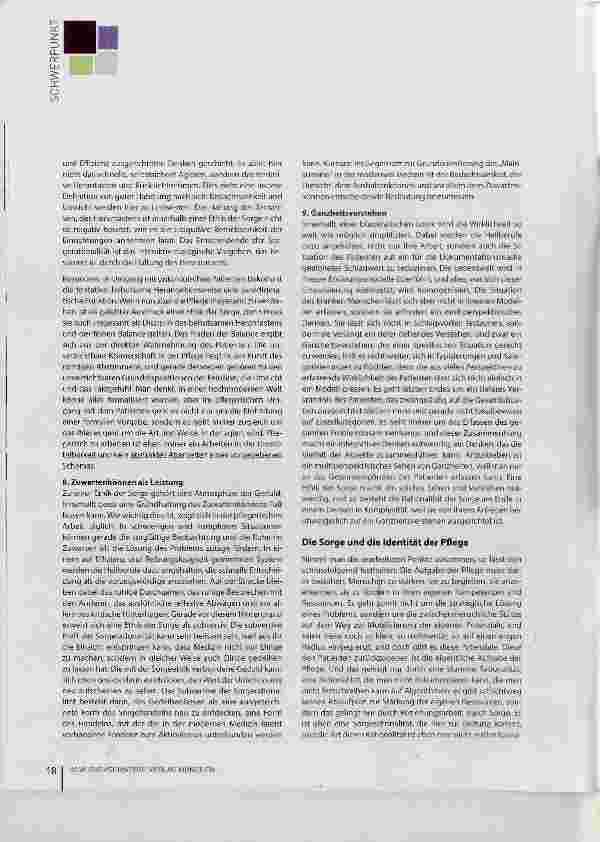 Vorschauseite 4: Für eine Ethik der Sorge in der Pflege