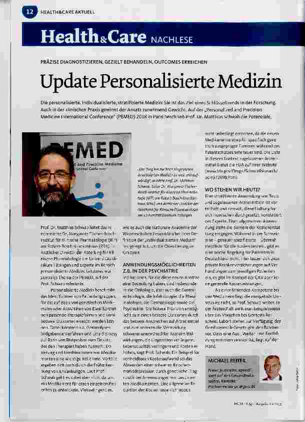 Vorschauseite 1: Update Personalisierte Medizin
