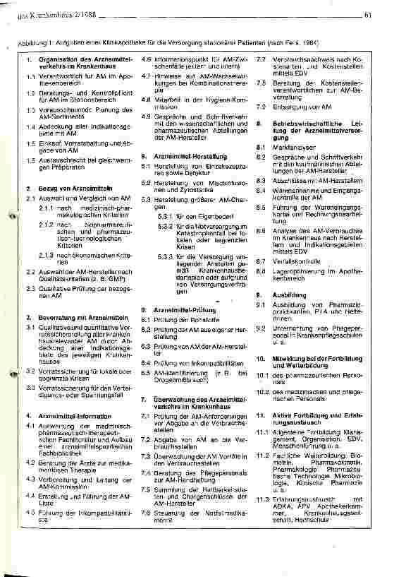 Vorschauseite 2: Leistungskriterien einer Krankenhausapotheke