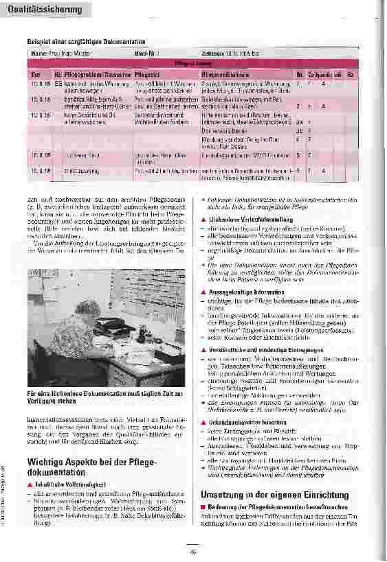 Vorschauseite 4: Pflegedokumentation Informationsmedium mit zentraler Bedeutung