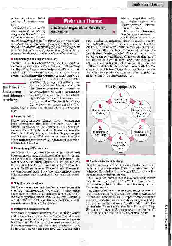 Vorschauseite 5: Pflegedokumentation Informationsmedium mit zentraler Bedeutung