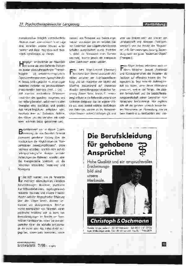 Vorschauseite 2: Psychotherapie in der Medizin