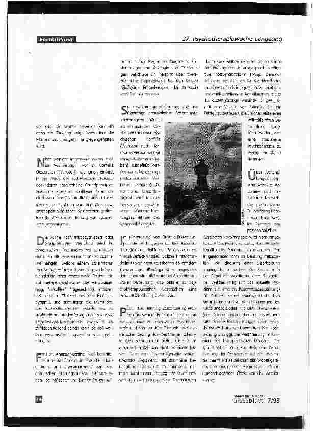 Vorschauseite 3: Psychotherapie in der Medizin