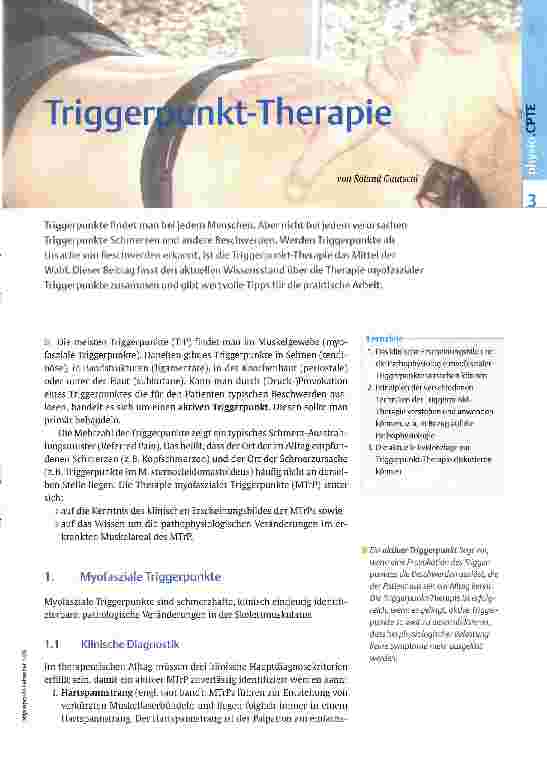 Vorschauseite 1: Triggerpunkt-Therapie