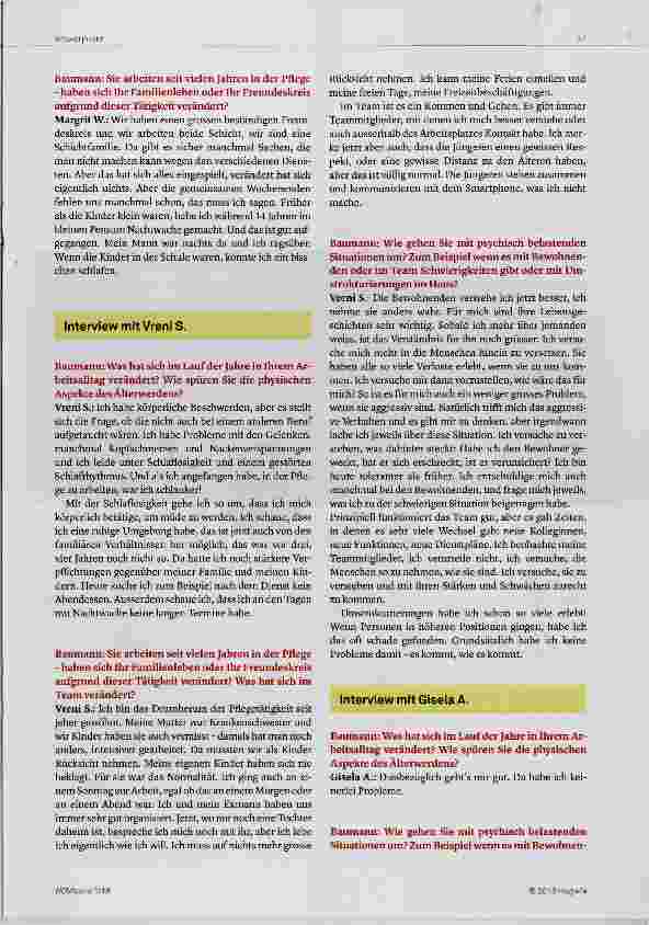 Vorschauseite 3: Altern in der Pflege