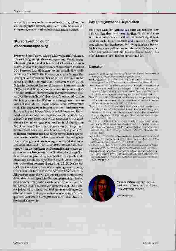 Vorschauseite 3: Das i-Tüpfelchen der ergotherapeutischen Intervention