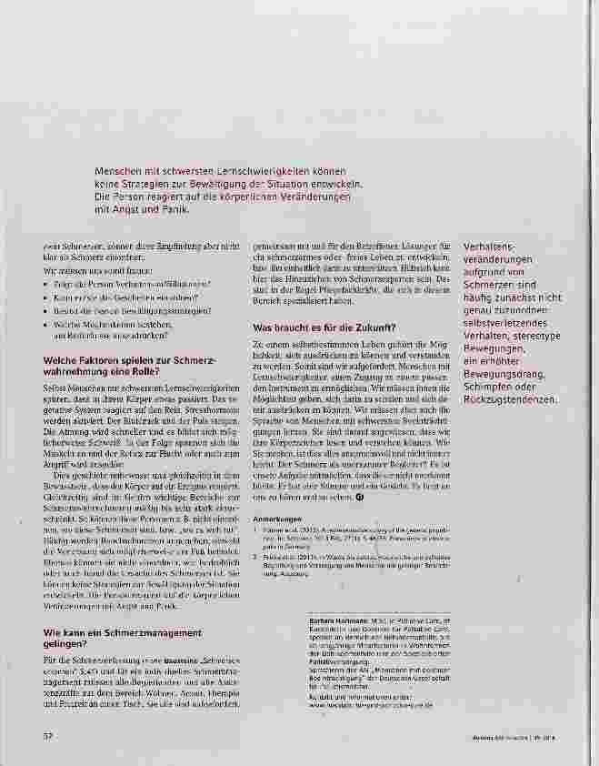Vorschauseite 3: Der Schmerz als unerkannter Begleiter?