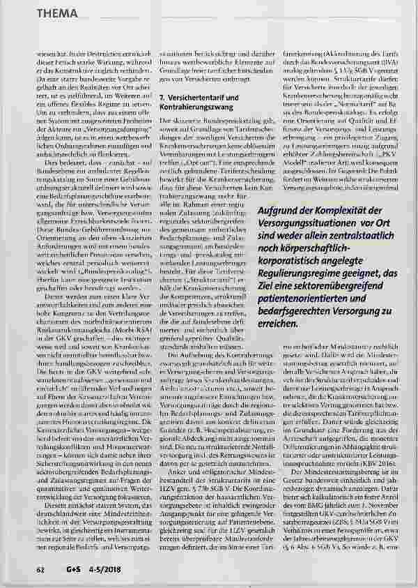 Vorschauseite 4: Eckpunkte eines bedarfsorientierten ambulanten Vergütungssystems im Rahmen regionaler Versorgungssteuerung