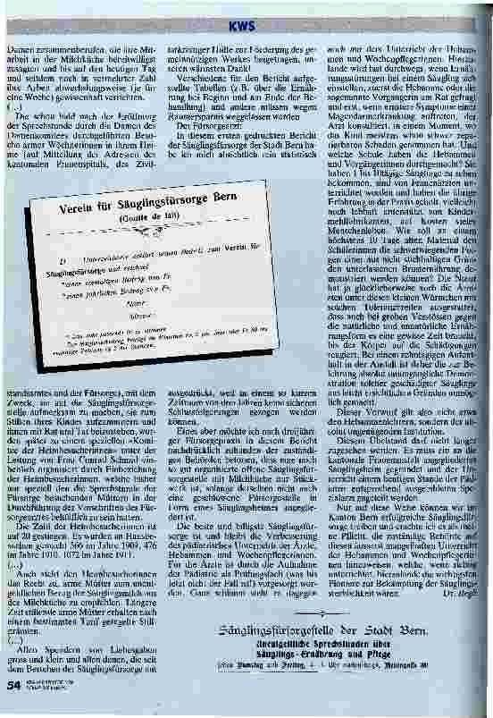 Vorschauseite 4: Von der Säuglingsfürsorge zur Mütterberatung Von der Gehilfin zur dipl. Mütterberatungsschwester