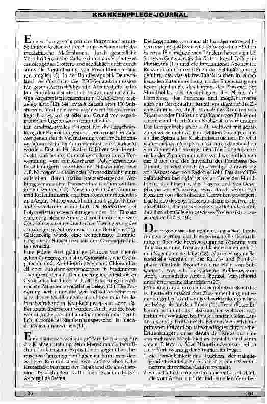 Vorschauseite 3: Möglichkeiten der primären Präventation von Krebserkrankungen