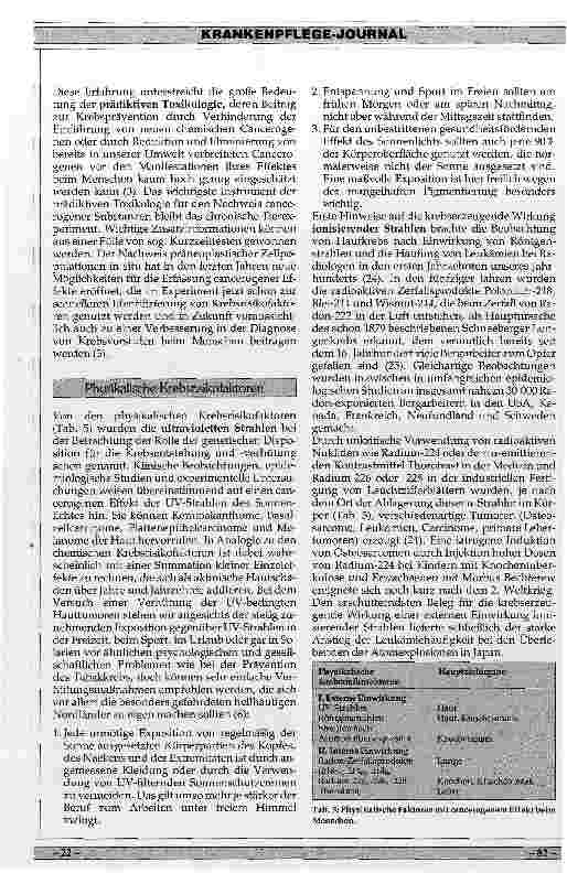 Vorschauseite 5: Möglichkeiten der primären Präventation von Krebserkrankungen
