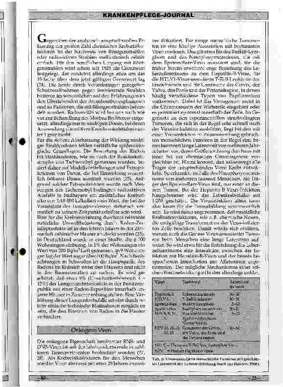 Vorschauseite 6: Möglichkeiten der primären Präventation von Krebserkrankungen
