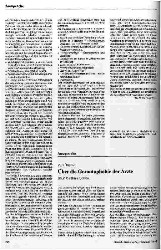 Vorschauseite 2: Der psychisch veränderte alte Mensch