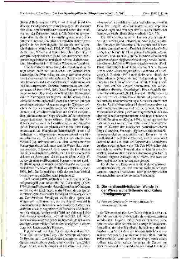 Vorschauseite 2: Der Paradigmabegriff in der Pflegewissenschaft Teil 1