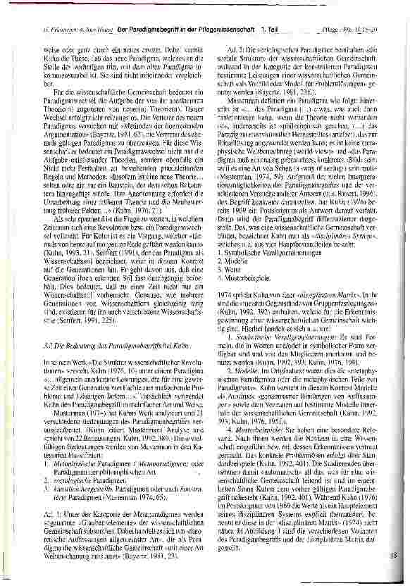 Vorschauseite 4: Der Paradigmabegriff in der Pflegewissenschaft Teil 1