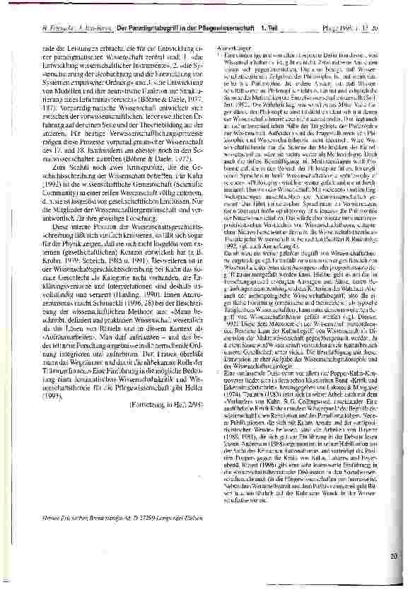 Vorschauseite 6: Der Paradigmabegriff in der Pflegewissenschaft Teil 1