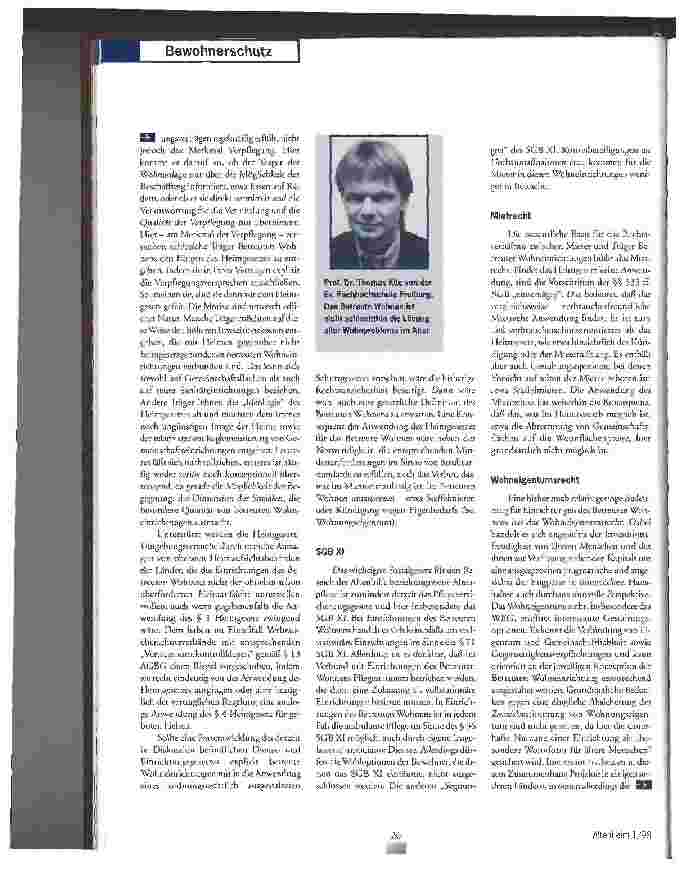 Vorschauseite 4: Rechtsaspekte zum Betreuten Wohnen