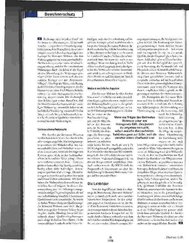 Vorschauseite 5: Rechtsaspekte zum Betreuten Wohnen
