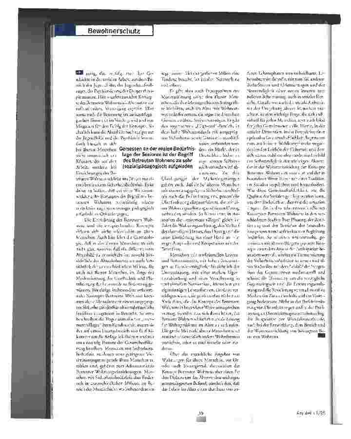 Vorschauseite 6: Rechtsaspekte zum Betreuten Wohnen