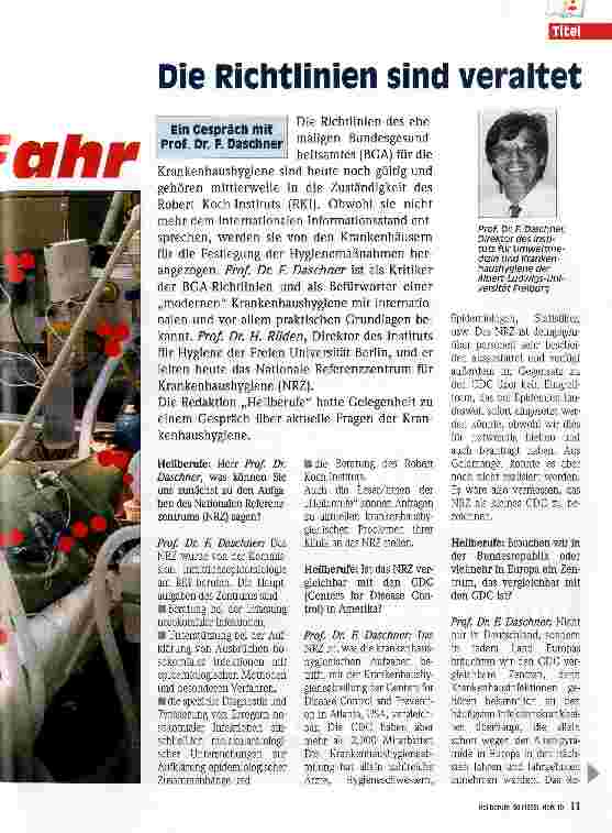 Vorschauseite 2: (Un)Sichtbare Gefahr Hygiene in der Pflege