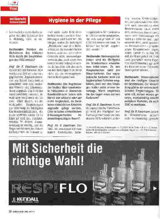 Vorschauseite 3: (Un)Sichtbare Gefahr Hygiene in der Pflege