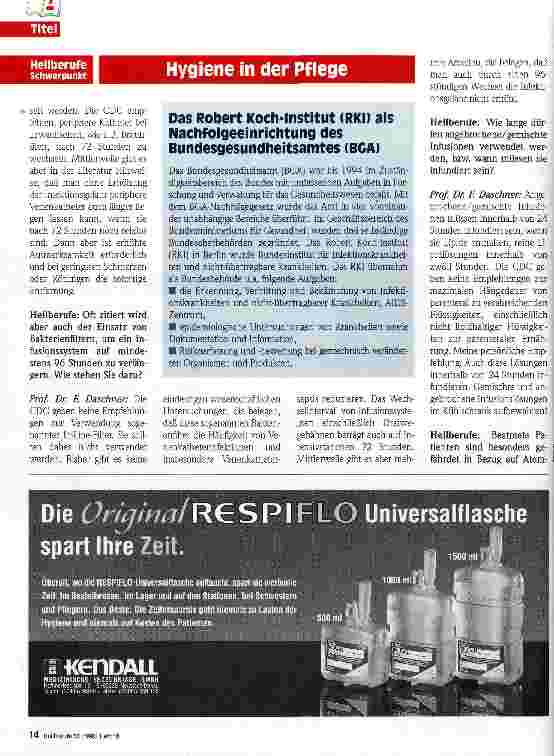 Vorschauseite 4: (Un)Sichtbare Gefahr Hygiene in der Pflege