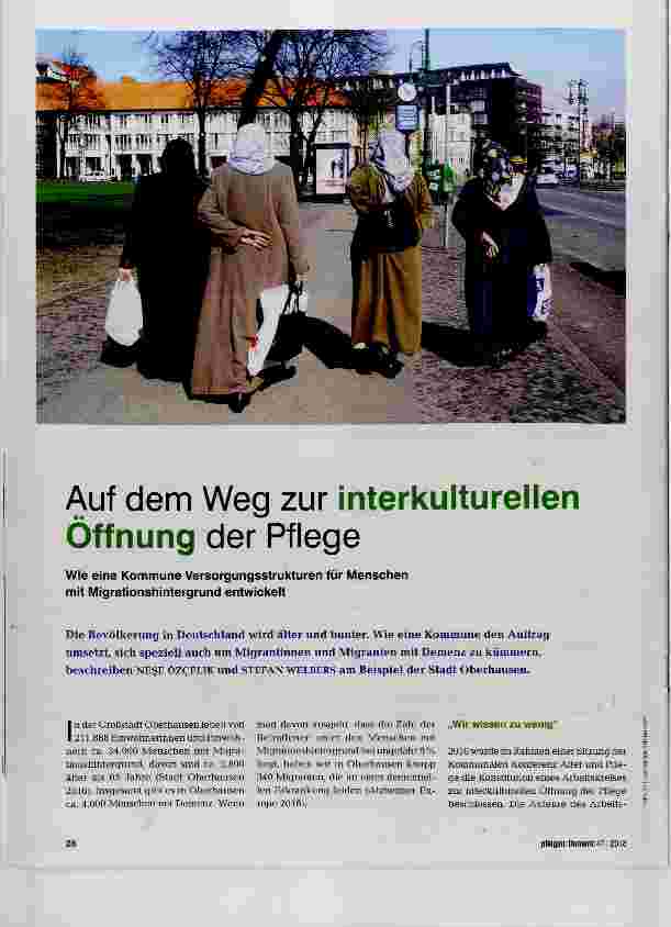 Vorschauseite 1: Auf dem Weg zur interkulturellen Öffnung der Pflege
