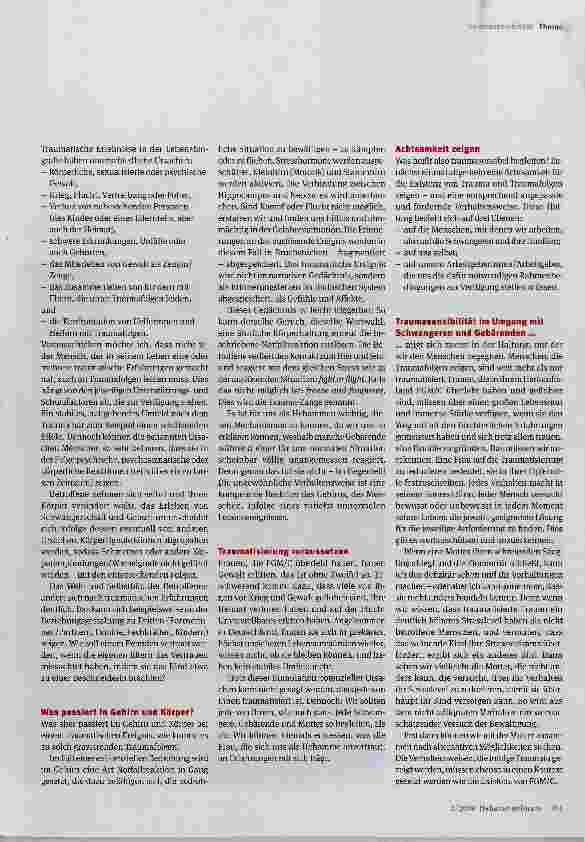 Vorschauseite 2: Traumasensibilität im Kontext von FGM/C Unterstützung der Gebärenden und Schutz der Hebamme