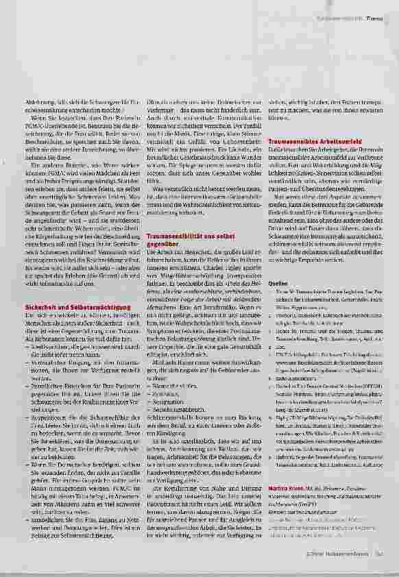 Vorschauseite 4: Traumasensibilität im Kontext von FGM/C Unterstützung der Gebärenden und Schutz der Hebamme