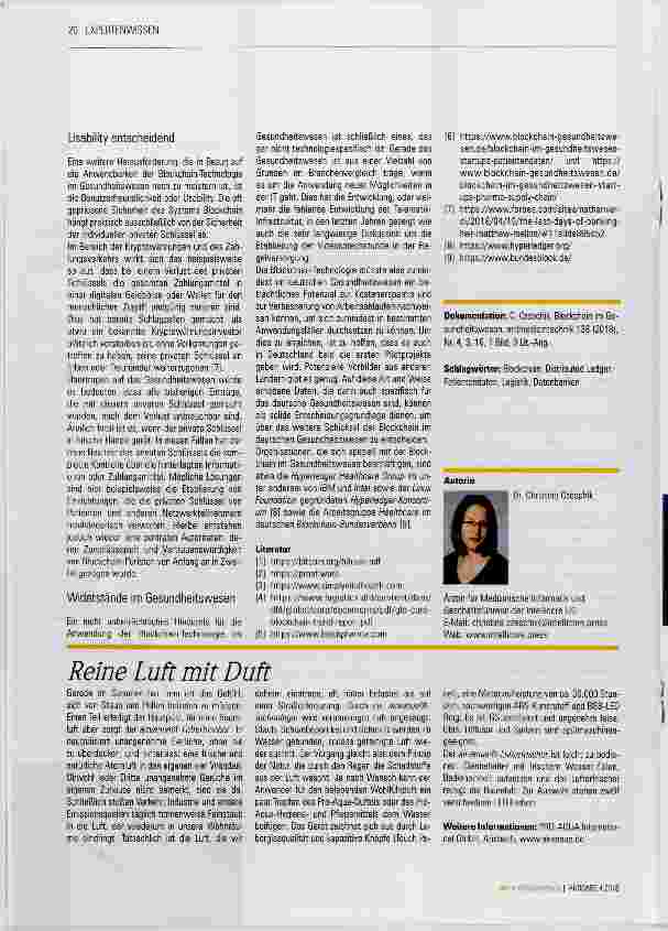 Vorschauseite 5: Blockchain im Gesundheitswesen